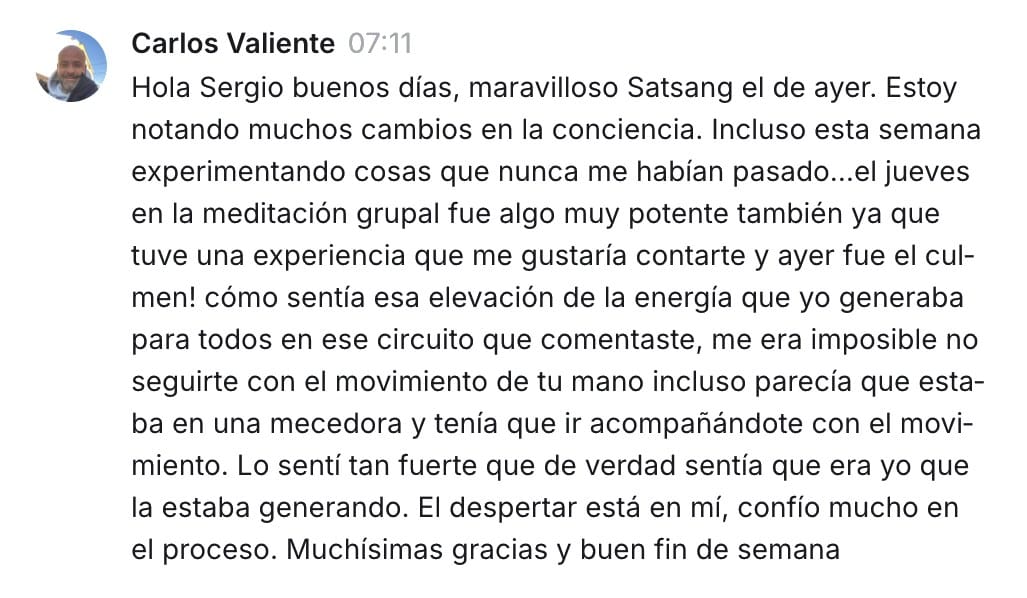 Mensaje de Carlos