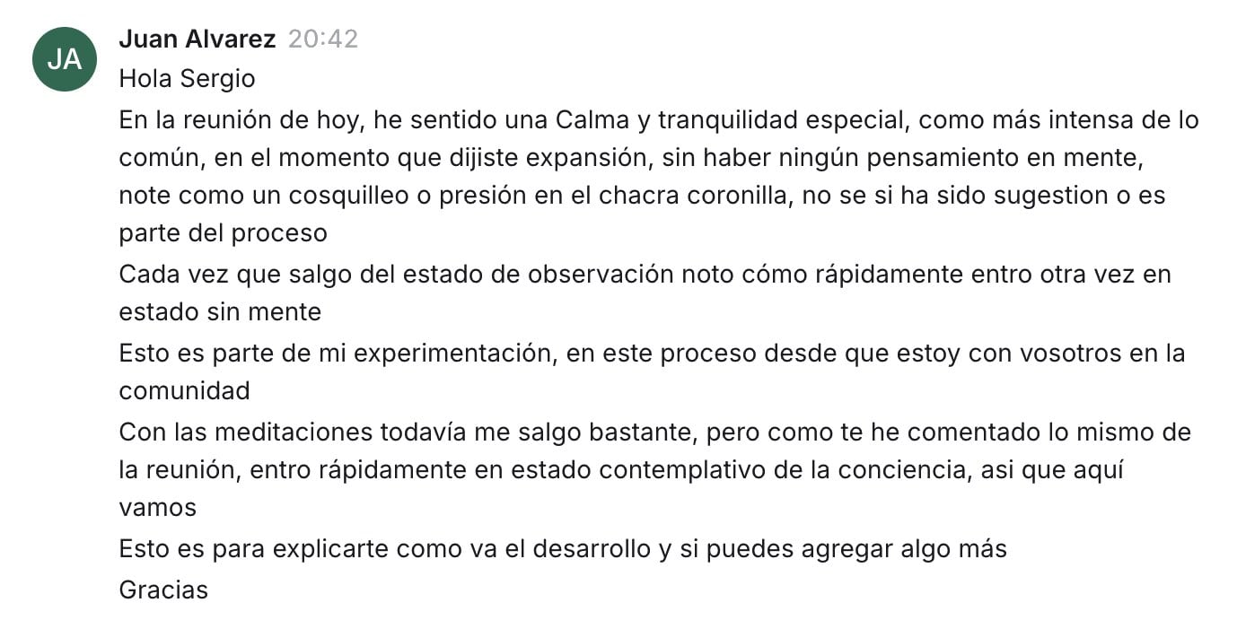Mensaje de Juan